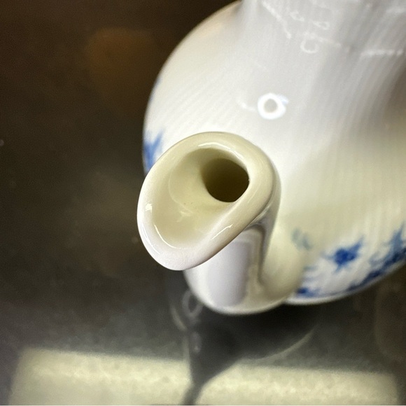 Kaiser W Germany Romantica Festival Echt Kobalt Coffee Pot Blue Floral Scallop - Picture 4 of 11